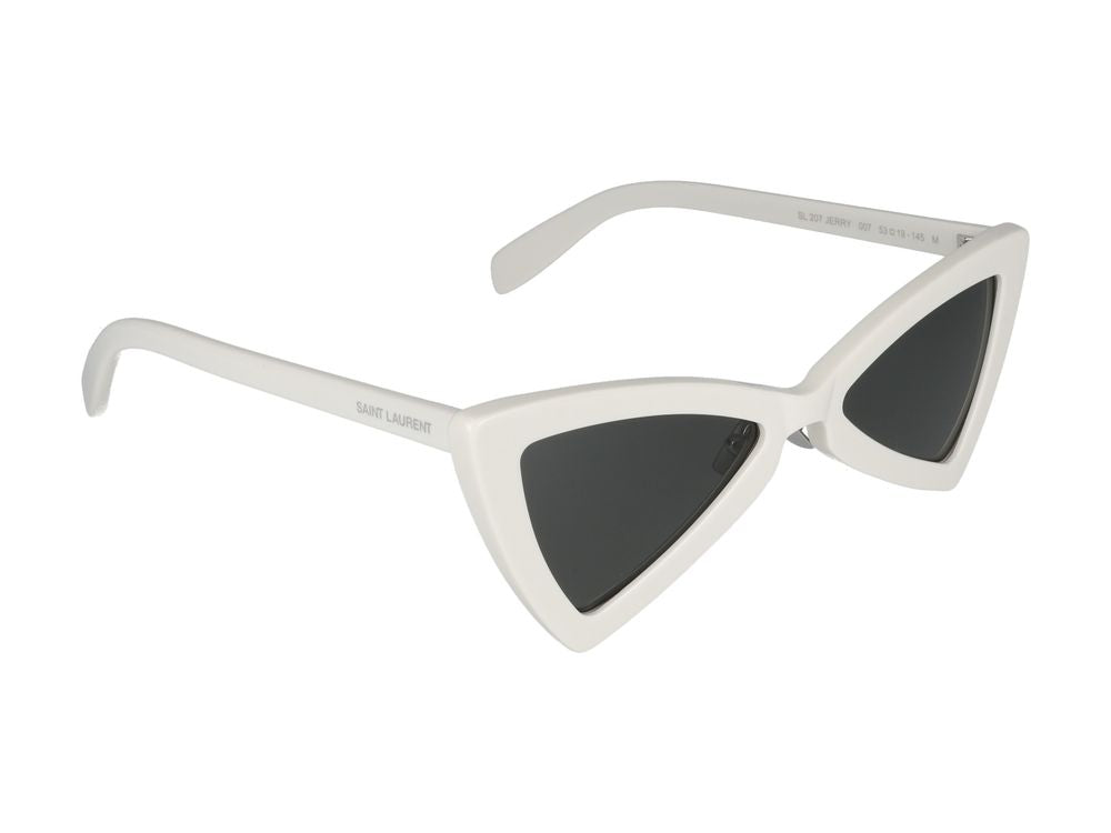 Sunglasses Saint Laurent SL 207 JERRY 007 white white grey 53/19/145