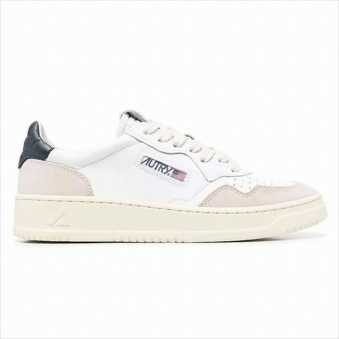 Low-Top Sneakers with Leather and Suede Panels