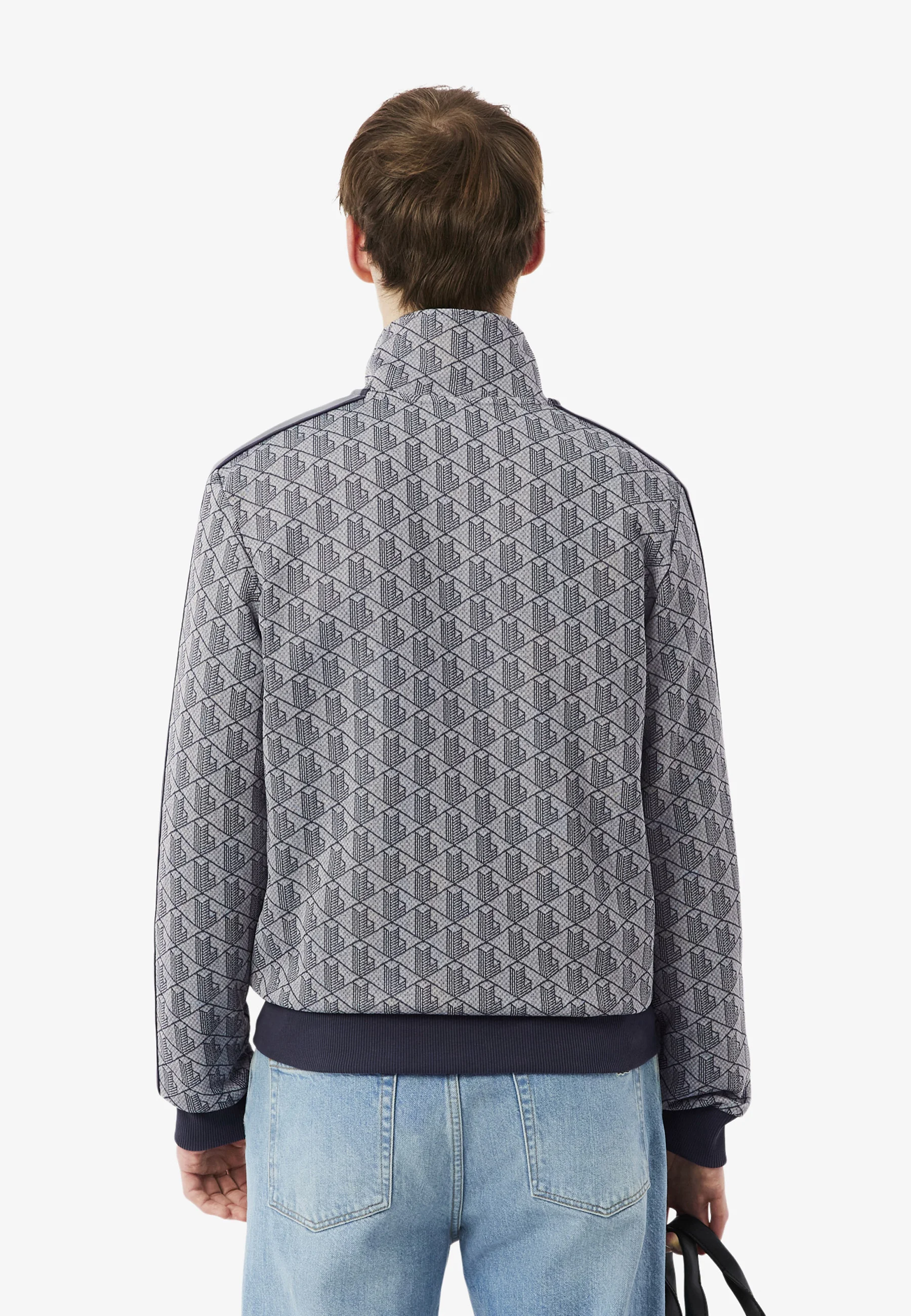Gray Paris Jacquard Track Jacket