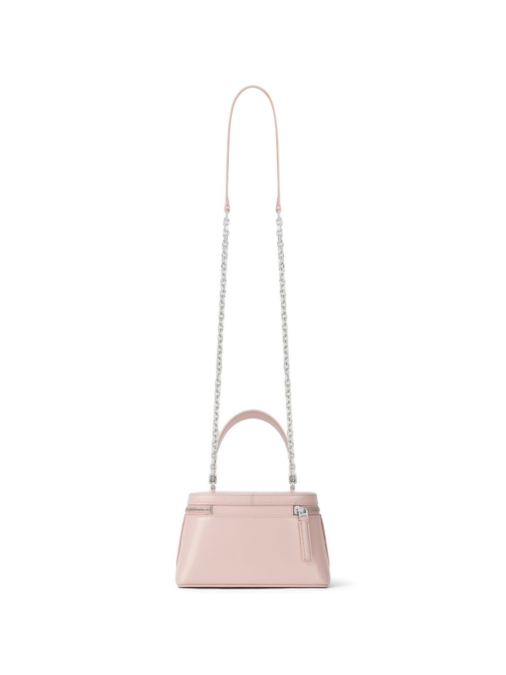 Baby Pink Pentagonal Patch Leather Bag