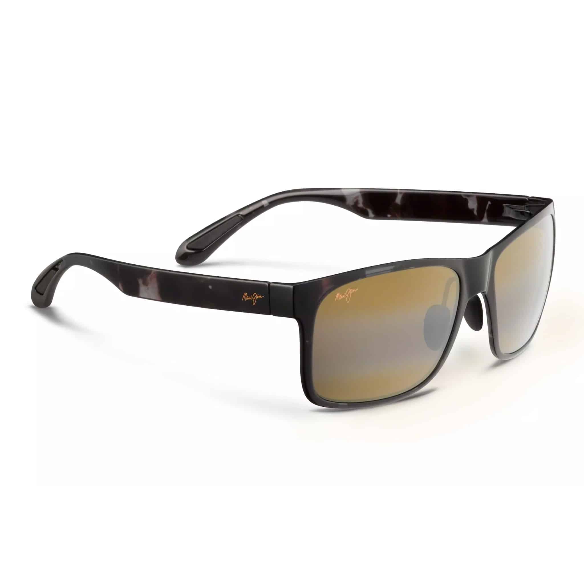 Red Sands Rectangular Frame Sunglasses with Tortoiseshell Pattern