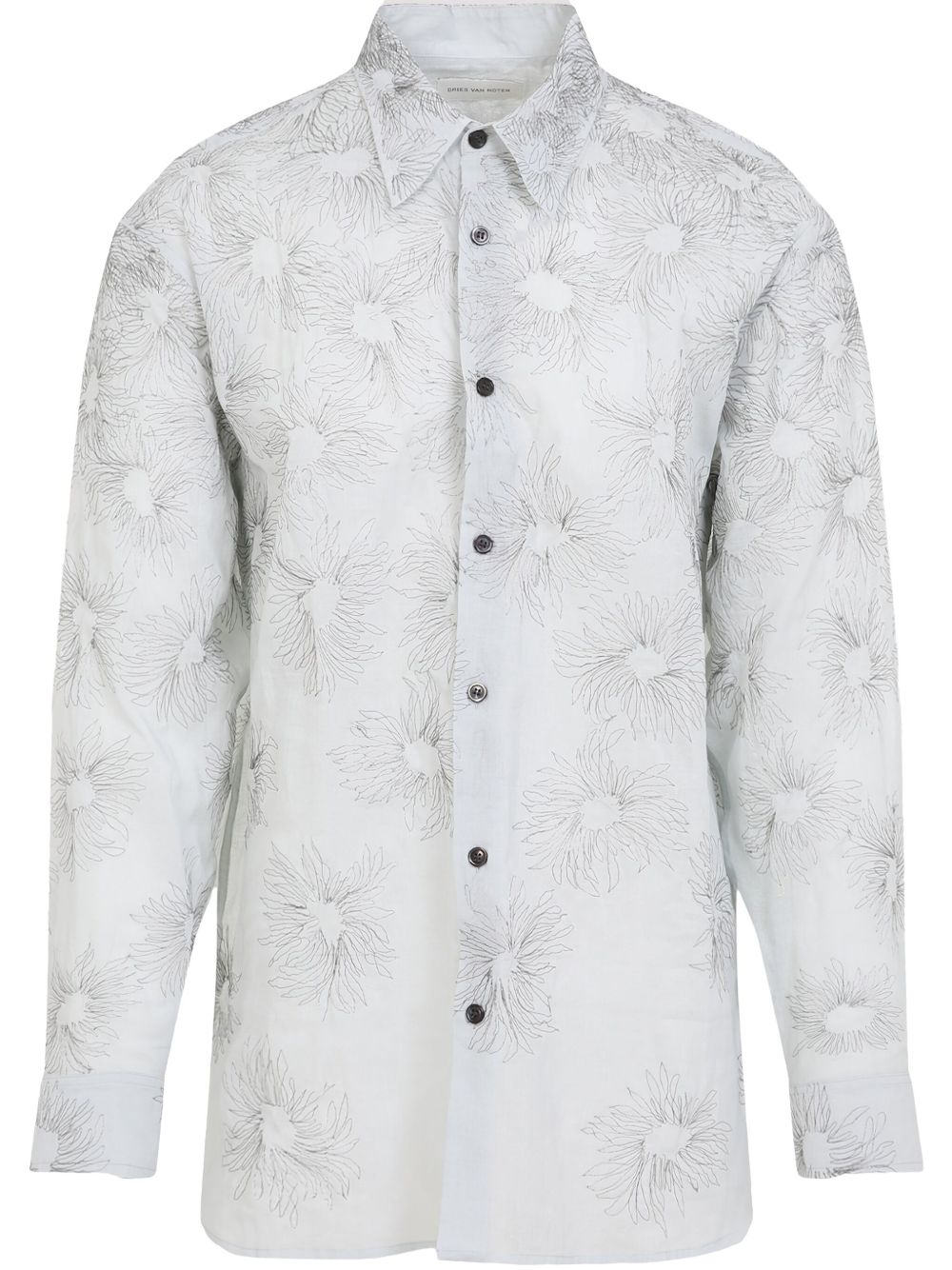 Floral Patterned Button-Up Shirt