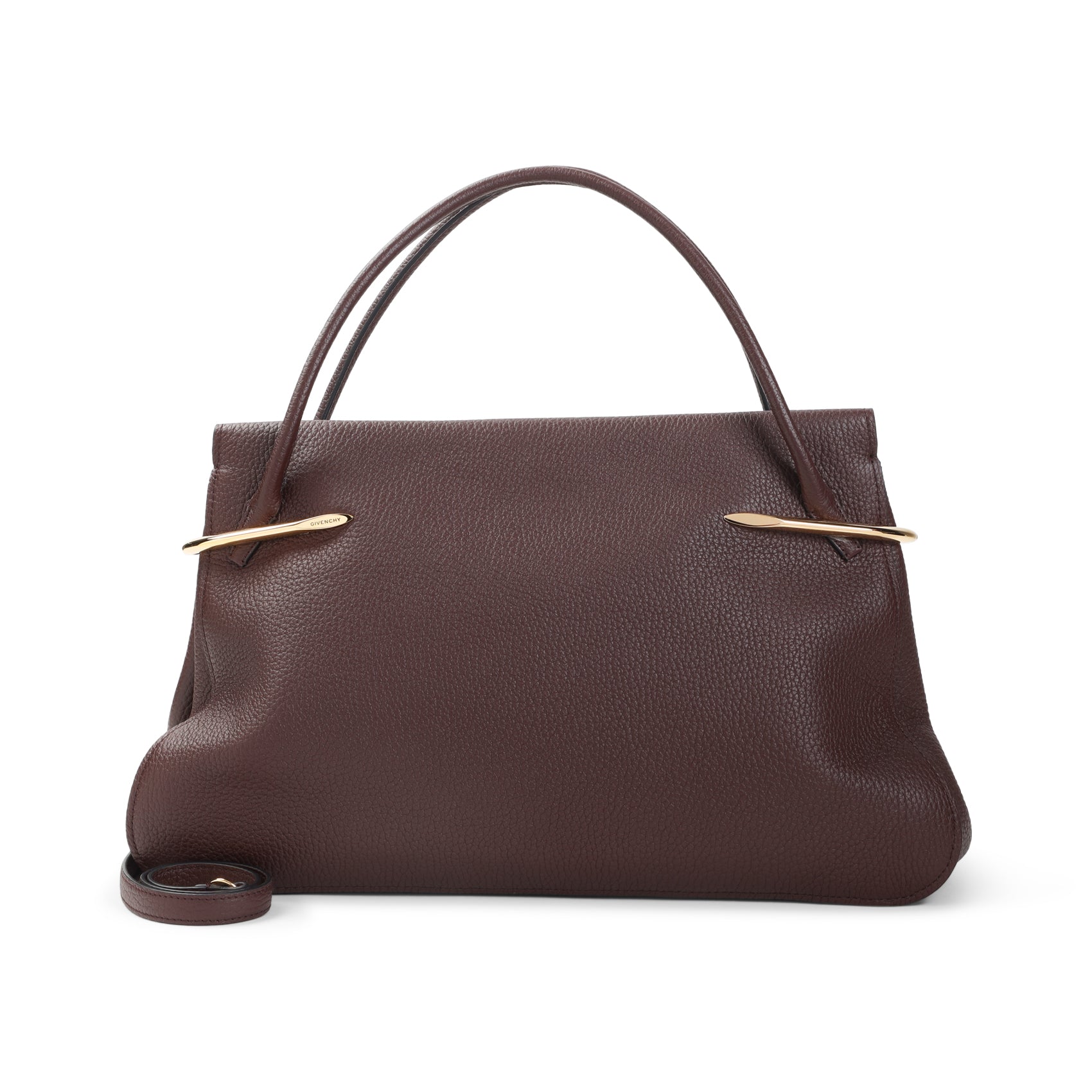Pebbled Calf Leather Shoulder Bag