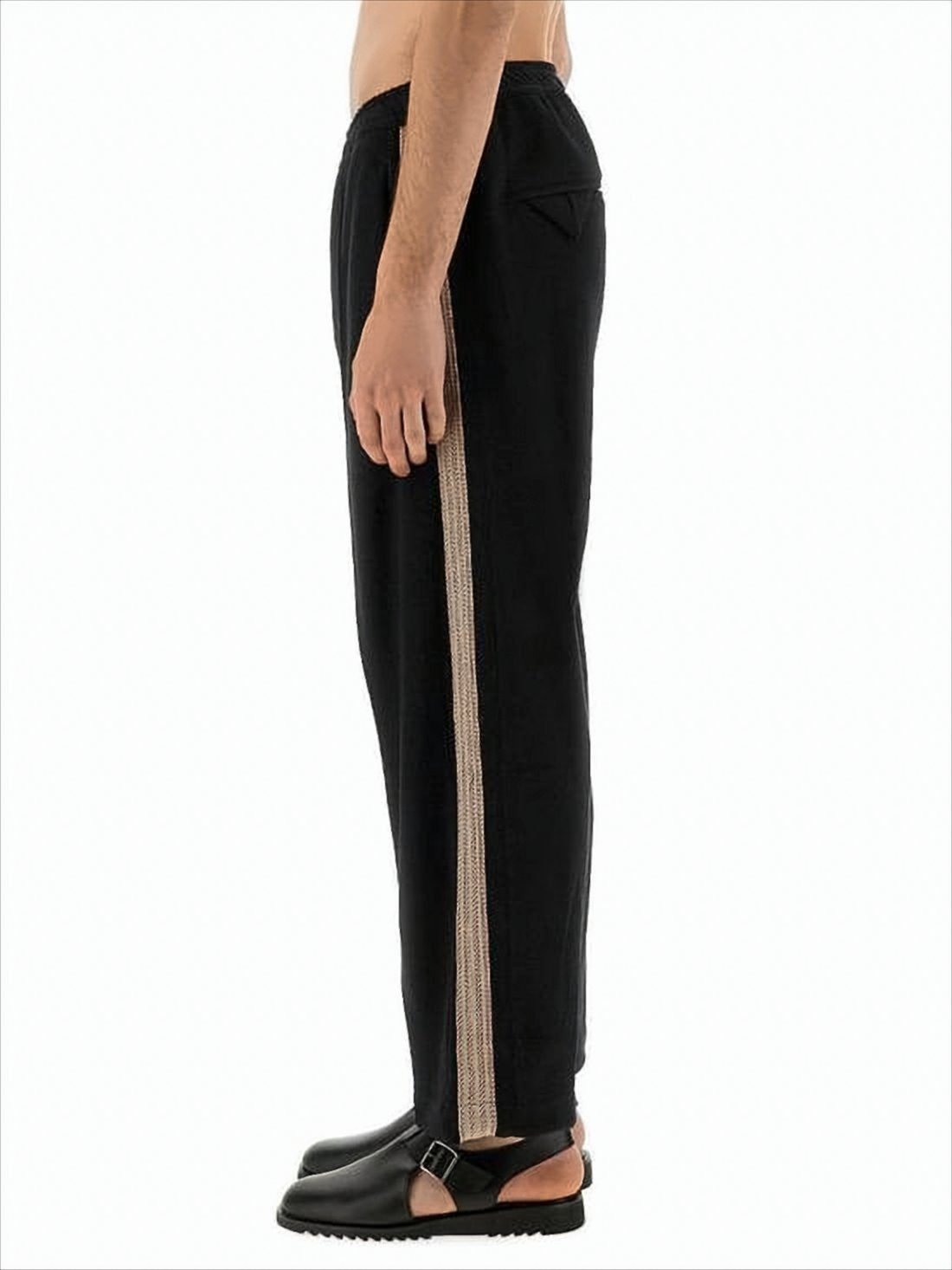 Relaxed Fit Jogging Trousers with Contrast Stripe