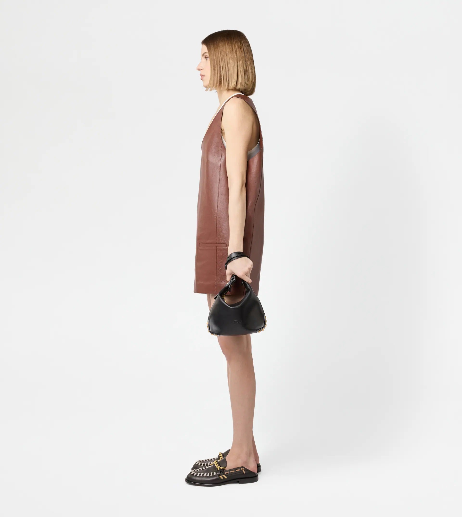 Gmt Sacca Mini Leather Bag – Black