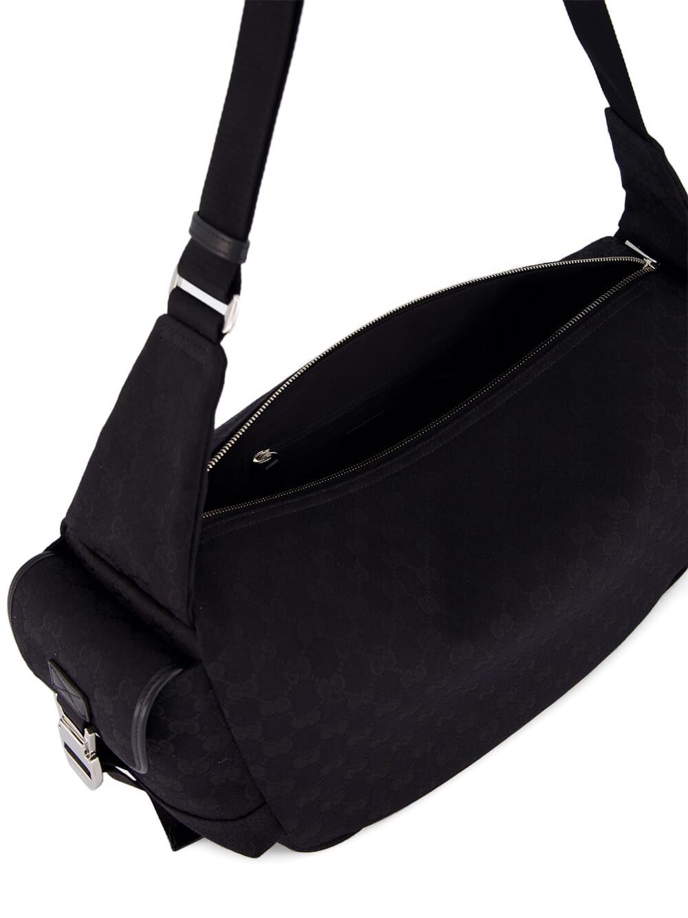 Rectangular Crossbody Bag with Textured Pattern