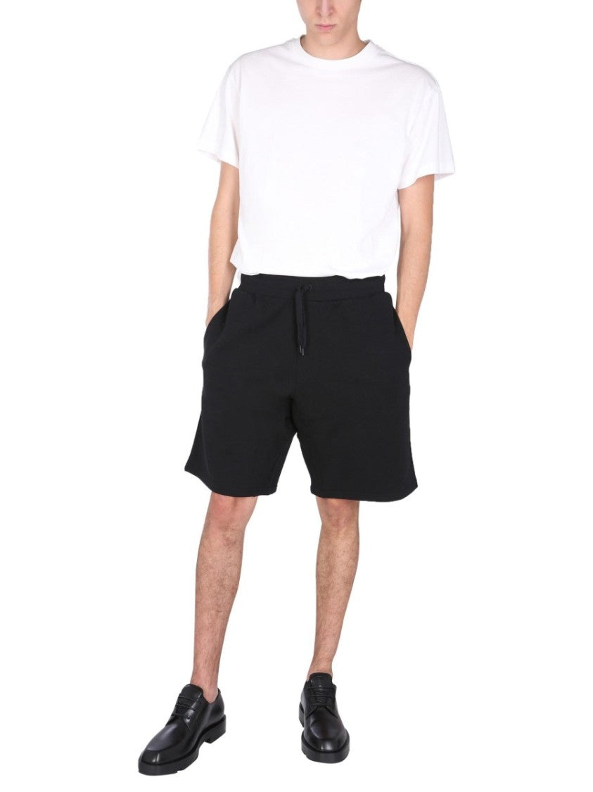 Relaxed Fit Black Bermuda Shorts