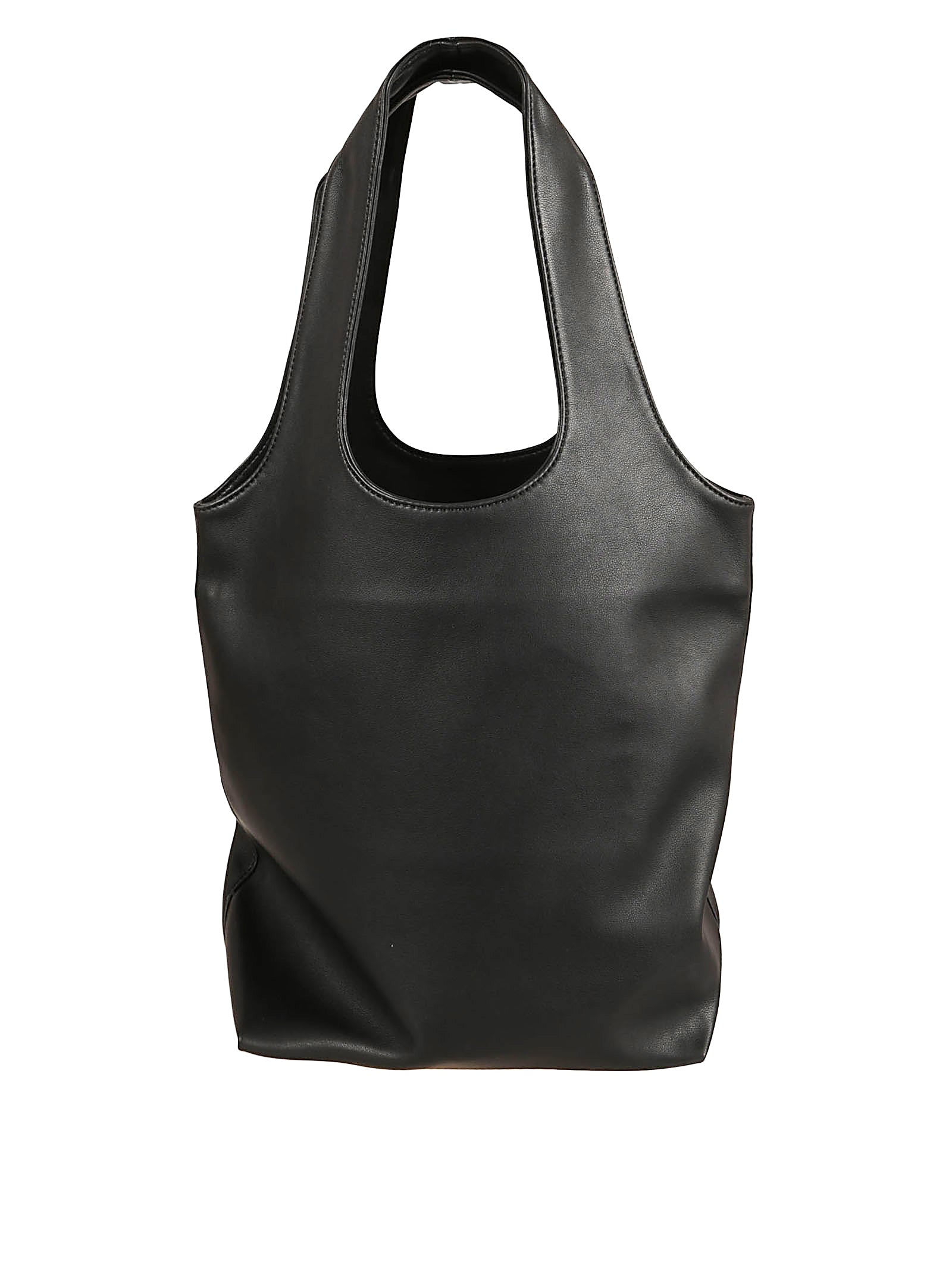 Versatile Black Bag with Long Handles and Internal Pocket