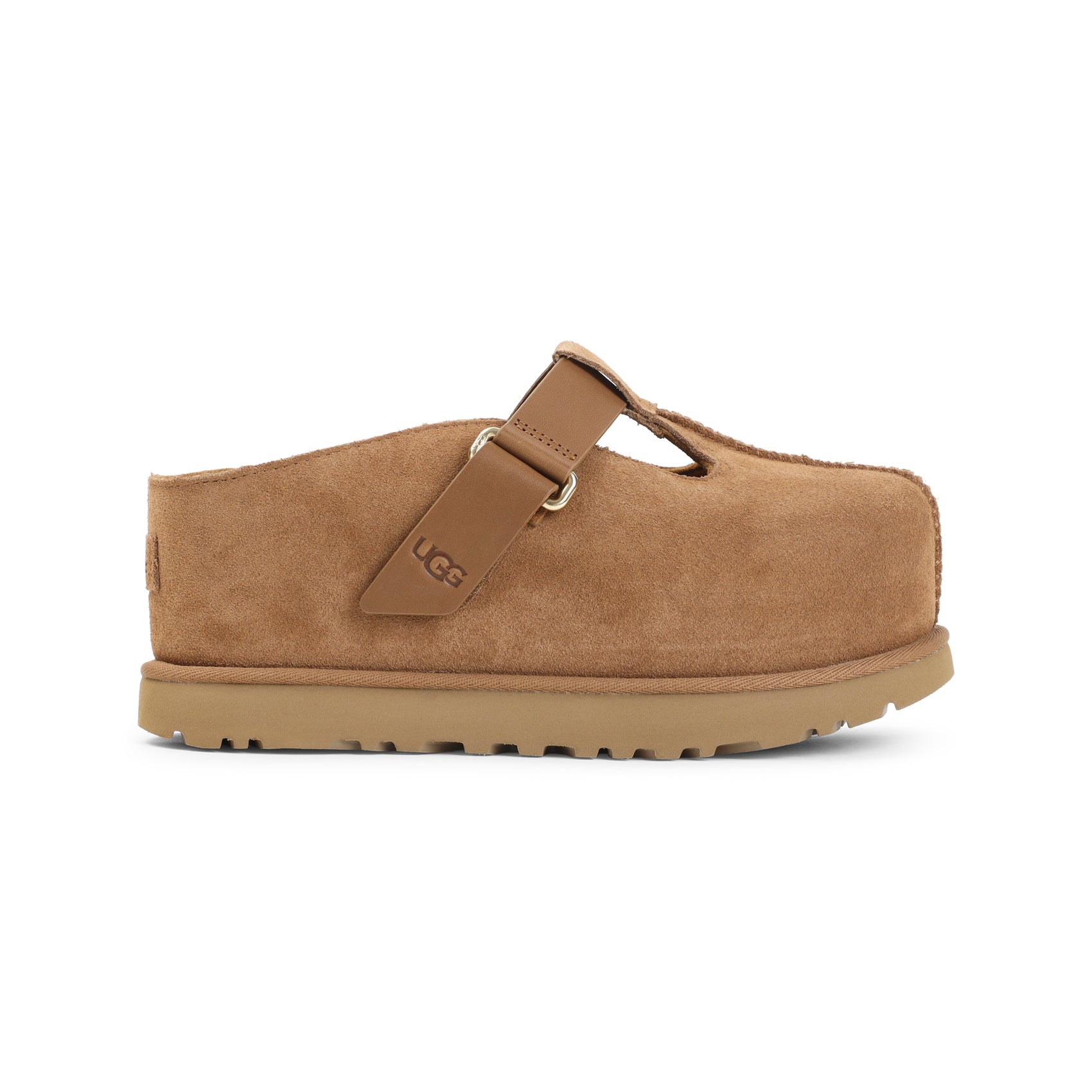 Brown Suede Slip-On Shoes with Adjustable Strap and Cushioned Sole