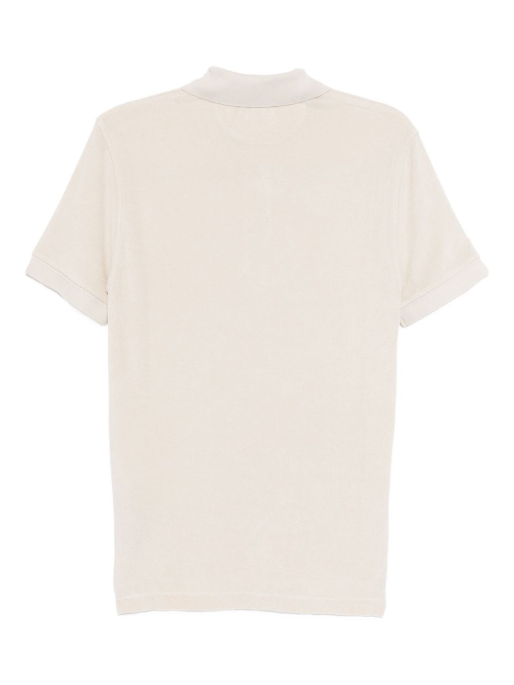 Bone-Colored Cotton Blend Tom Ford Polo Shirt