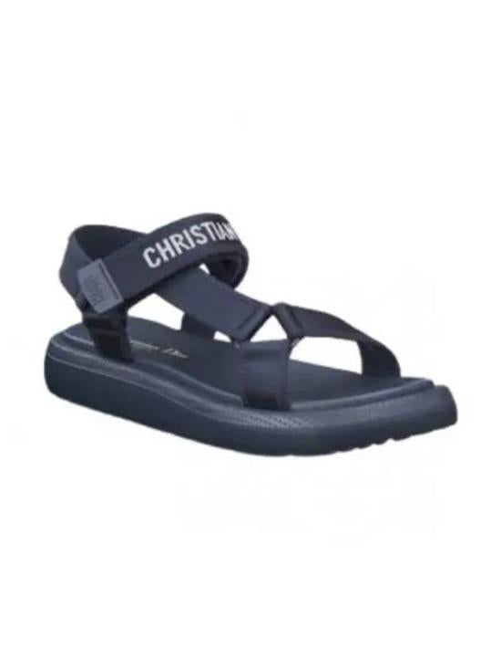 Minimalistic Multi-Strap Sandal with Branded Ankle Strap