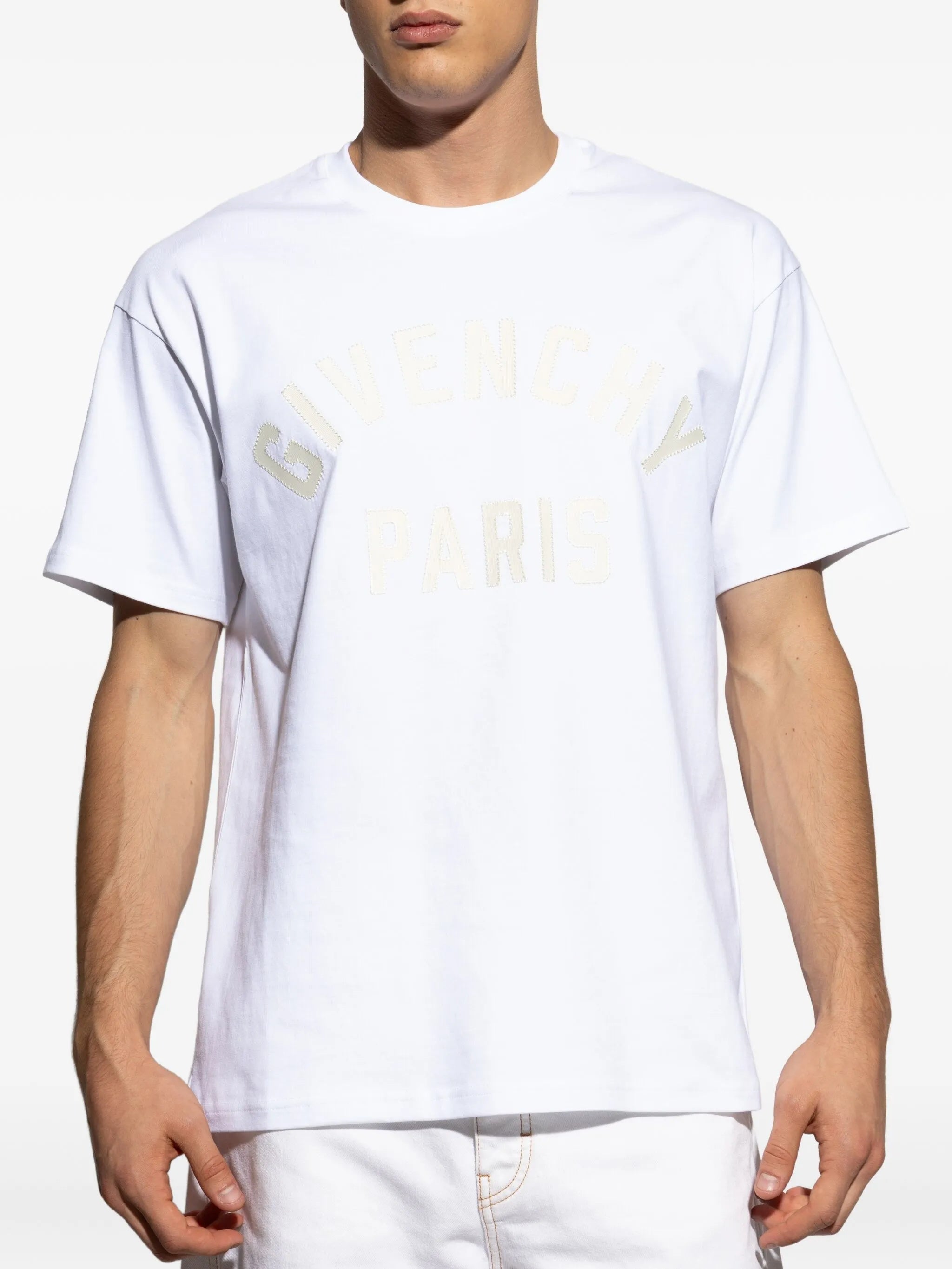 Minimalist Regular Fit Embossed Logo T-Shirt