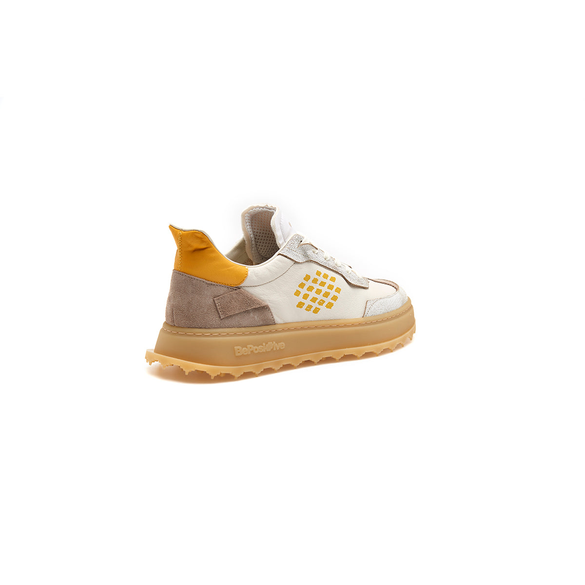 Leather Suede Asymmetric Wing Sneakers