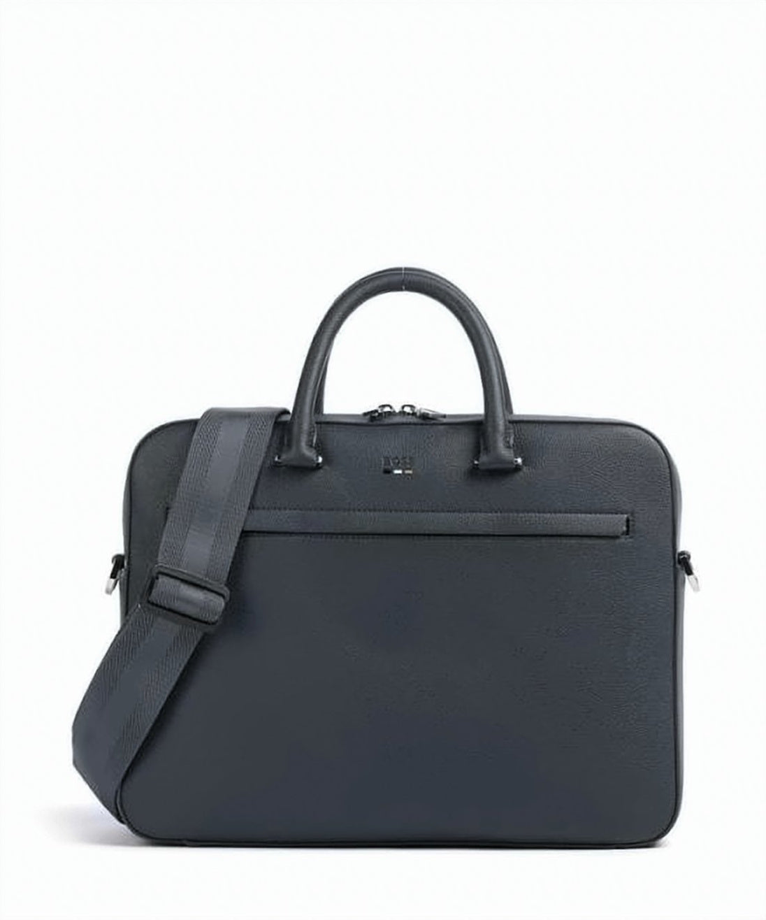 Structured Black Shoulder Bag