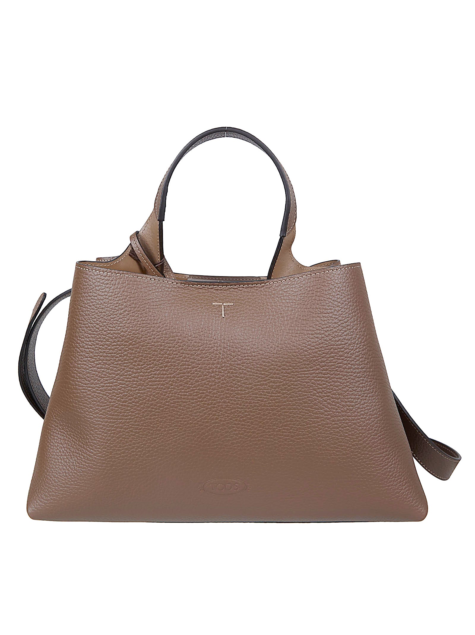 Soft Leather Bag with Iconic T-Detail