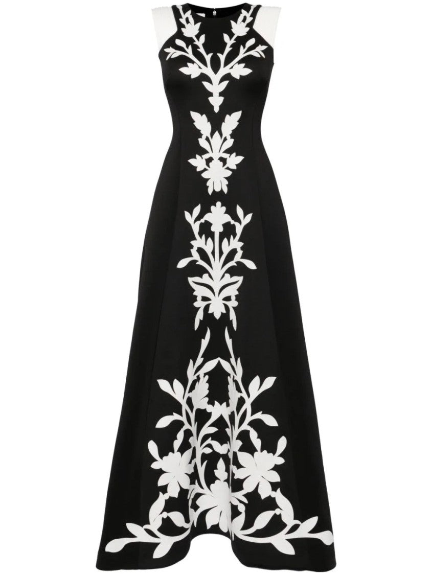 Neoprene Dress With Matching Embroidery