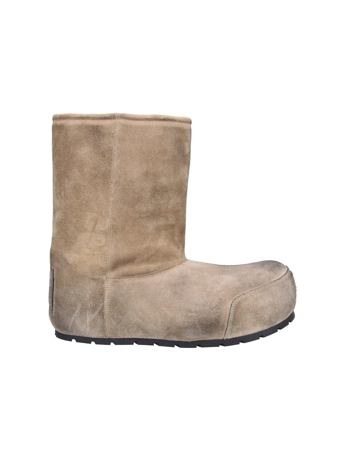 Brown Distressed Dumbo Suede Ankle Boots