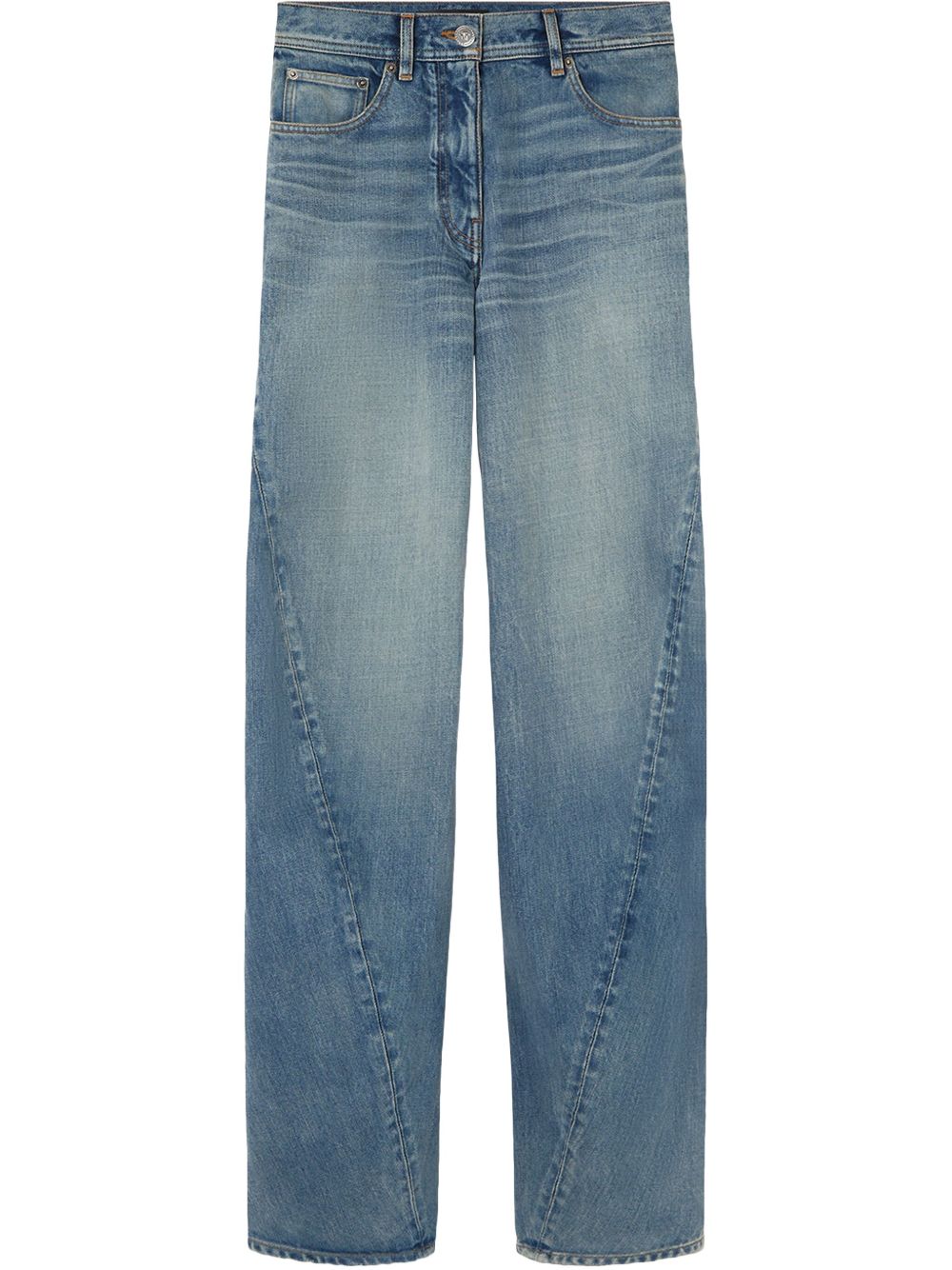 Faded Blue Denim Trousers
