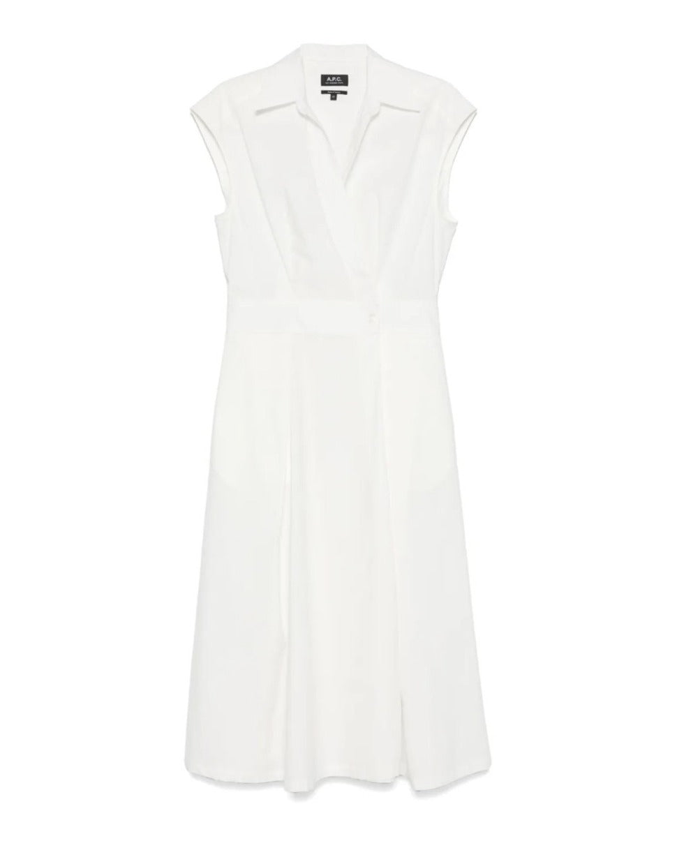 Ankle-Length Organic Cotton Wrap Dress