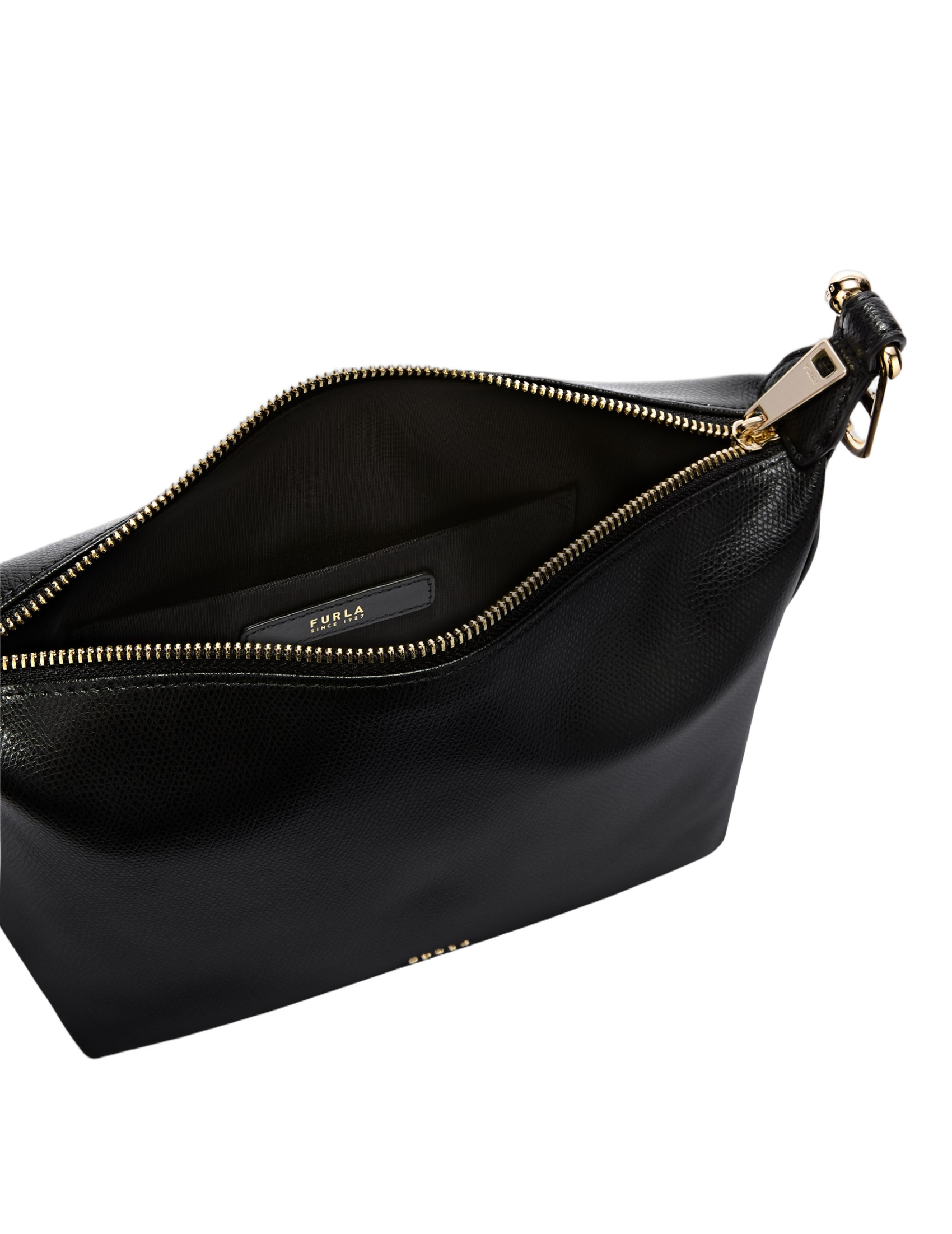 Tonie Mini Hobo Bag In Black Leather
