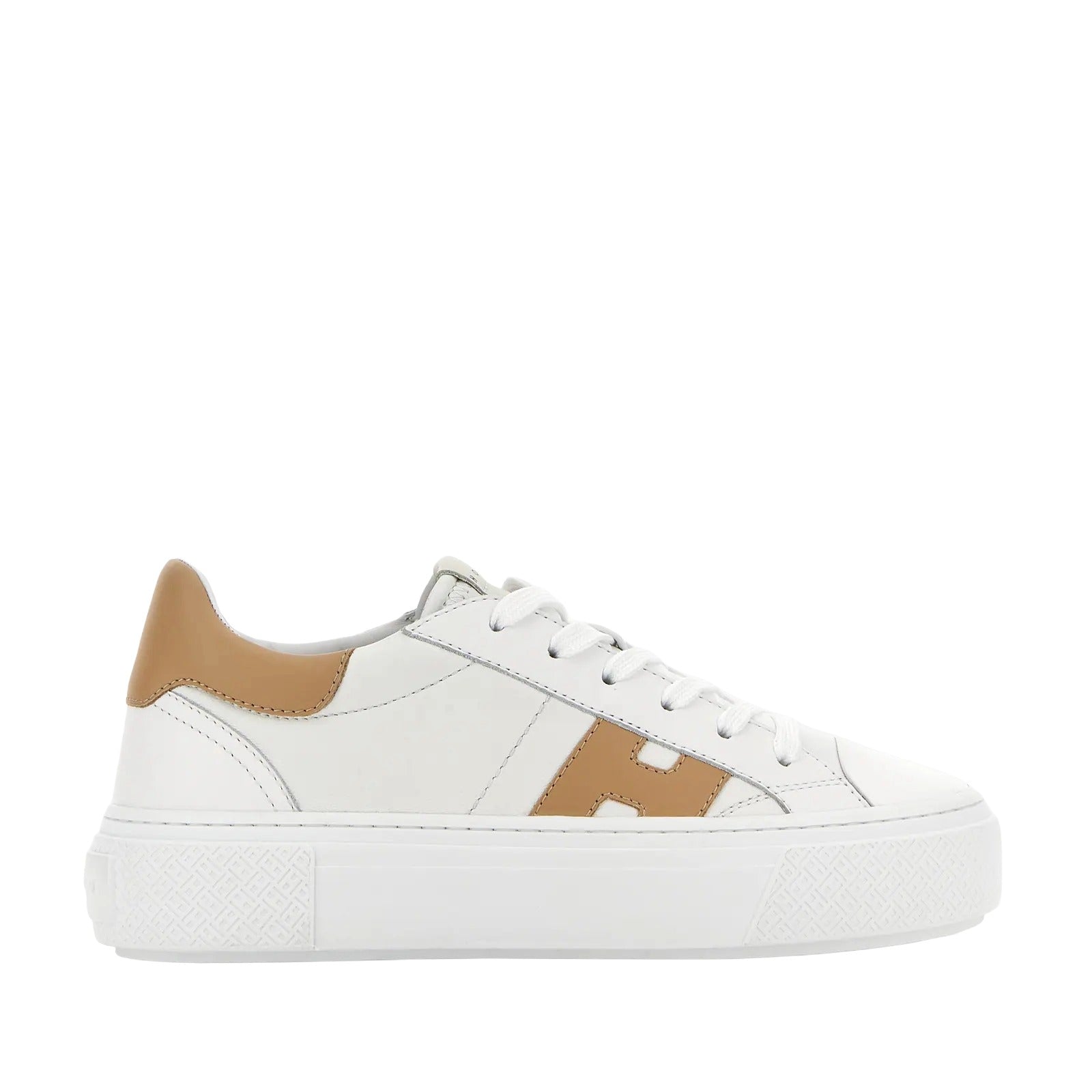 White Cuoio H705 Allacciato H Lace-Up Shoes