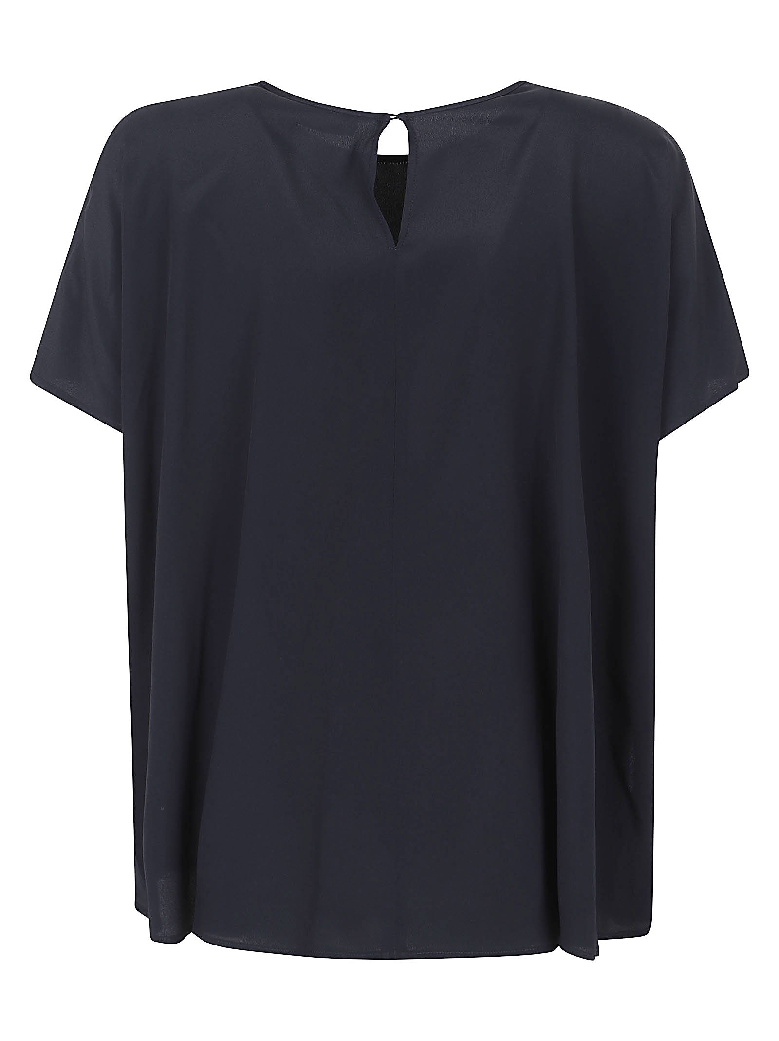 Short-Sleeved Top With Embellished Round Neckline