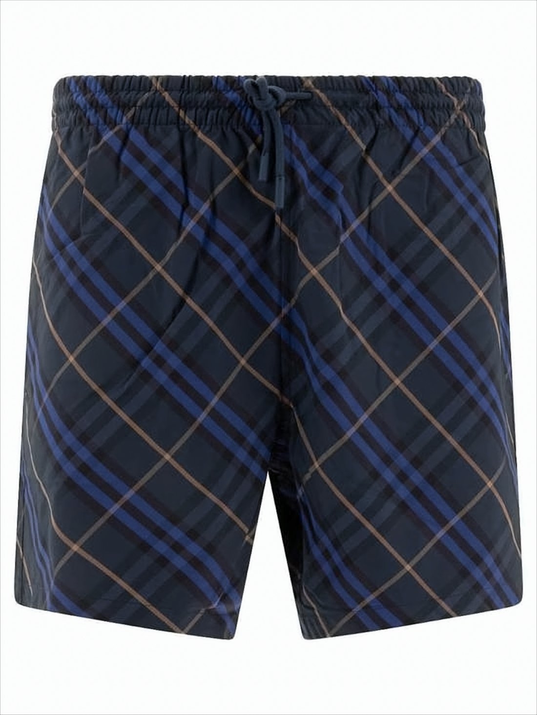 Plaid Pattern Swim Shorts
