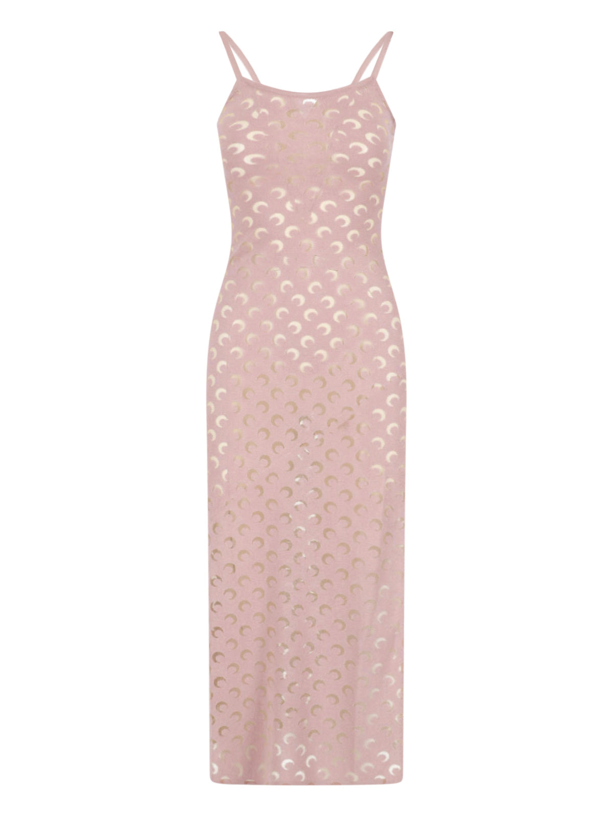 Muted Crescent Moon Bodycon Midi Dress
