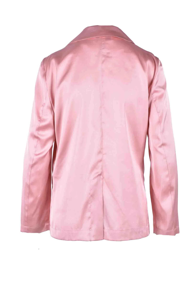Tailored Single-Button Jacket with Notched Lapels