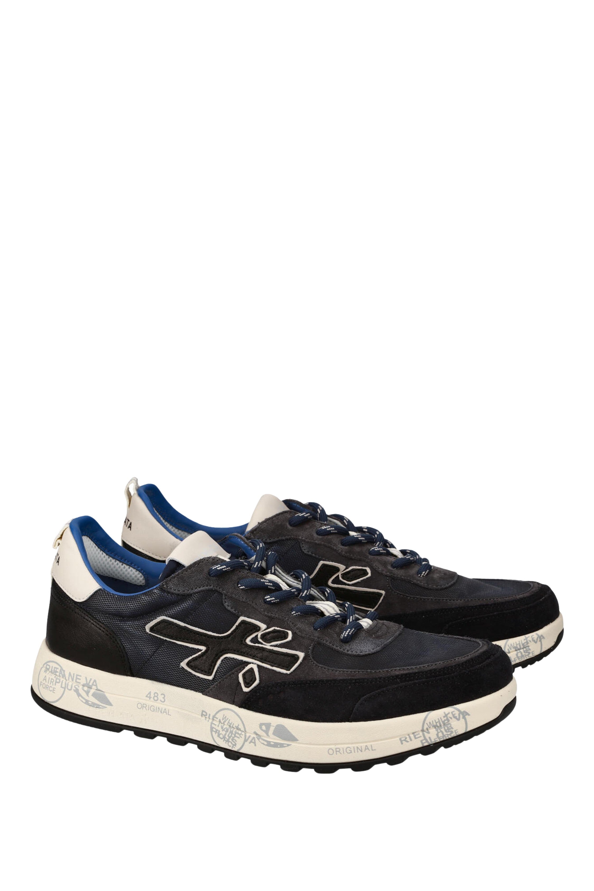 Black Nous Leather Running Sneakers