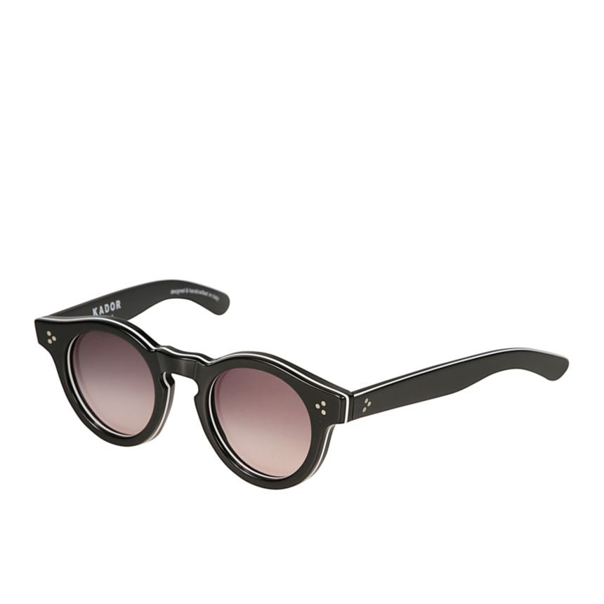Mondo Round Frame Gradient Sunglasses with Glossy Finish