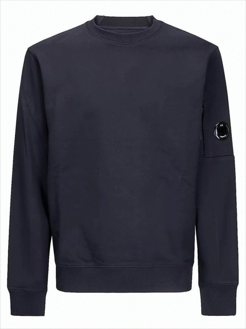 Long-Sleeve Crewneck Sweatshirt With Distinctive Lens Detail