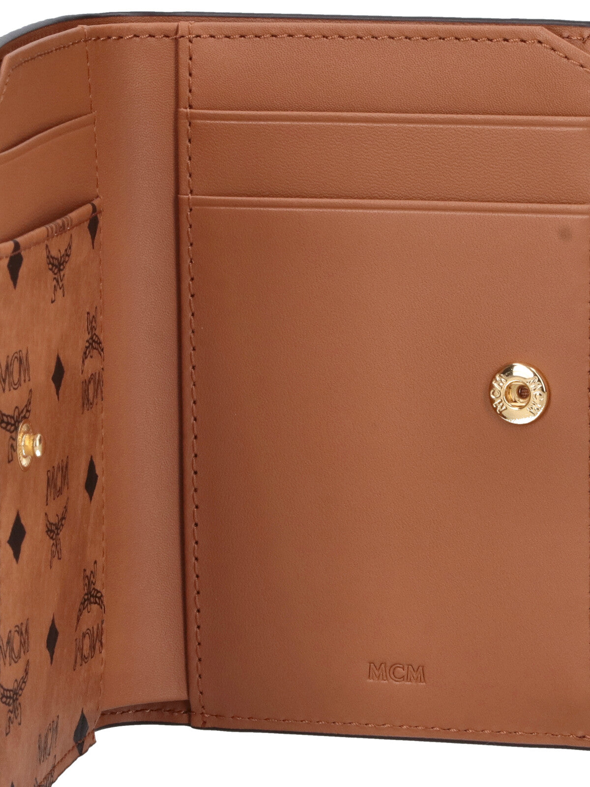 Brown Visetos Eco-Leather Zip Wallet