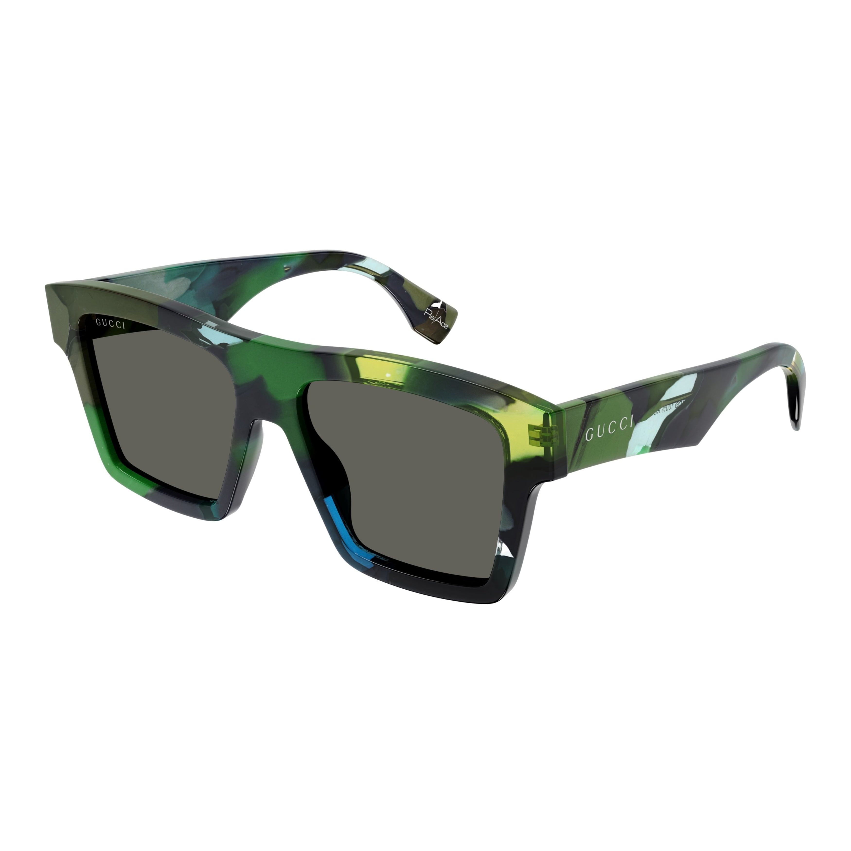 Gg1623s Oversized Square Frame Camouflage Sunglasses