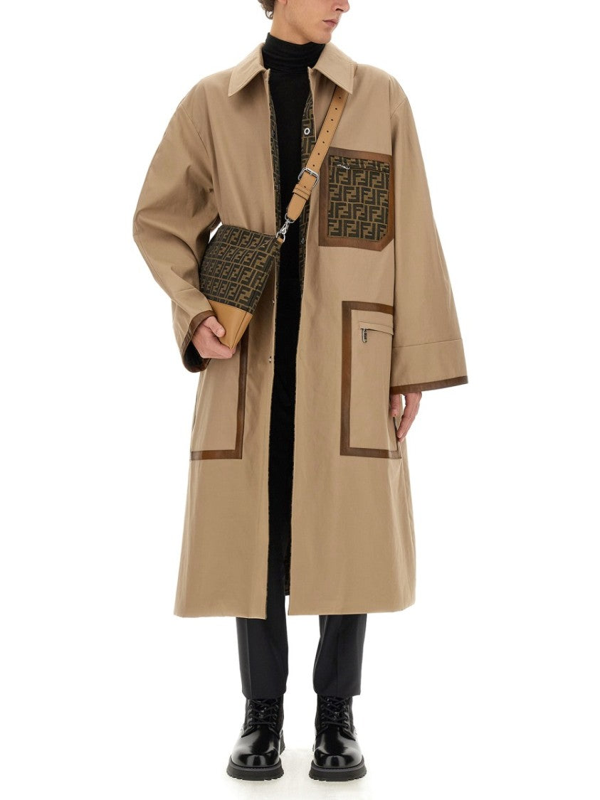 Fabric Trench Coat