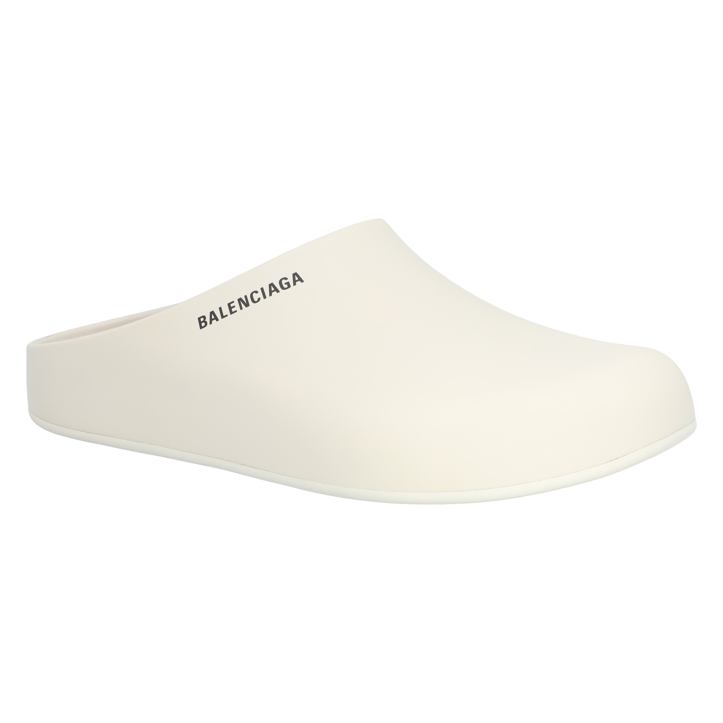 Mule Slide In Nacre Beige