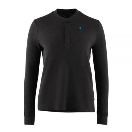 Fitted Long-Sleeved Training Top with Button Placket