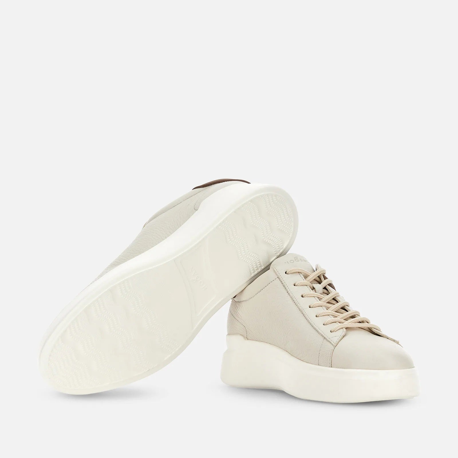 H580 Allacciato H Profilo Sneakers in White Cuoio