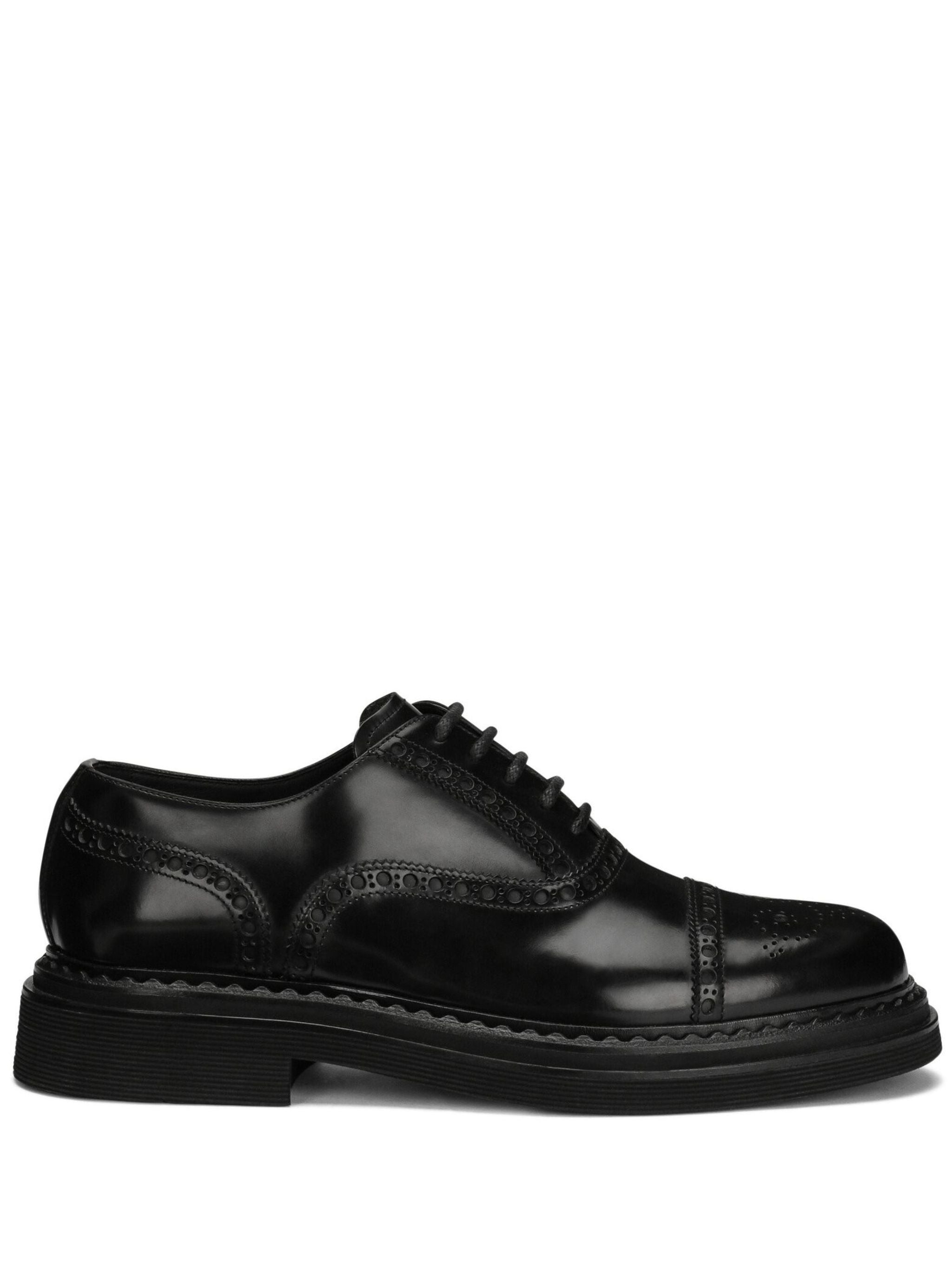 Day Classic Black Polished Leather Oxfords