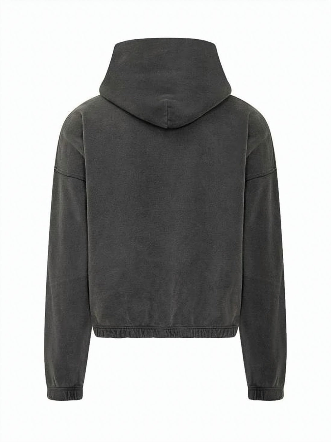Cropped Relaxed-Fit Softcell Hoodie with Kangaroo Pocket