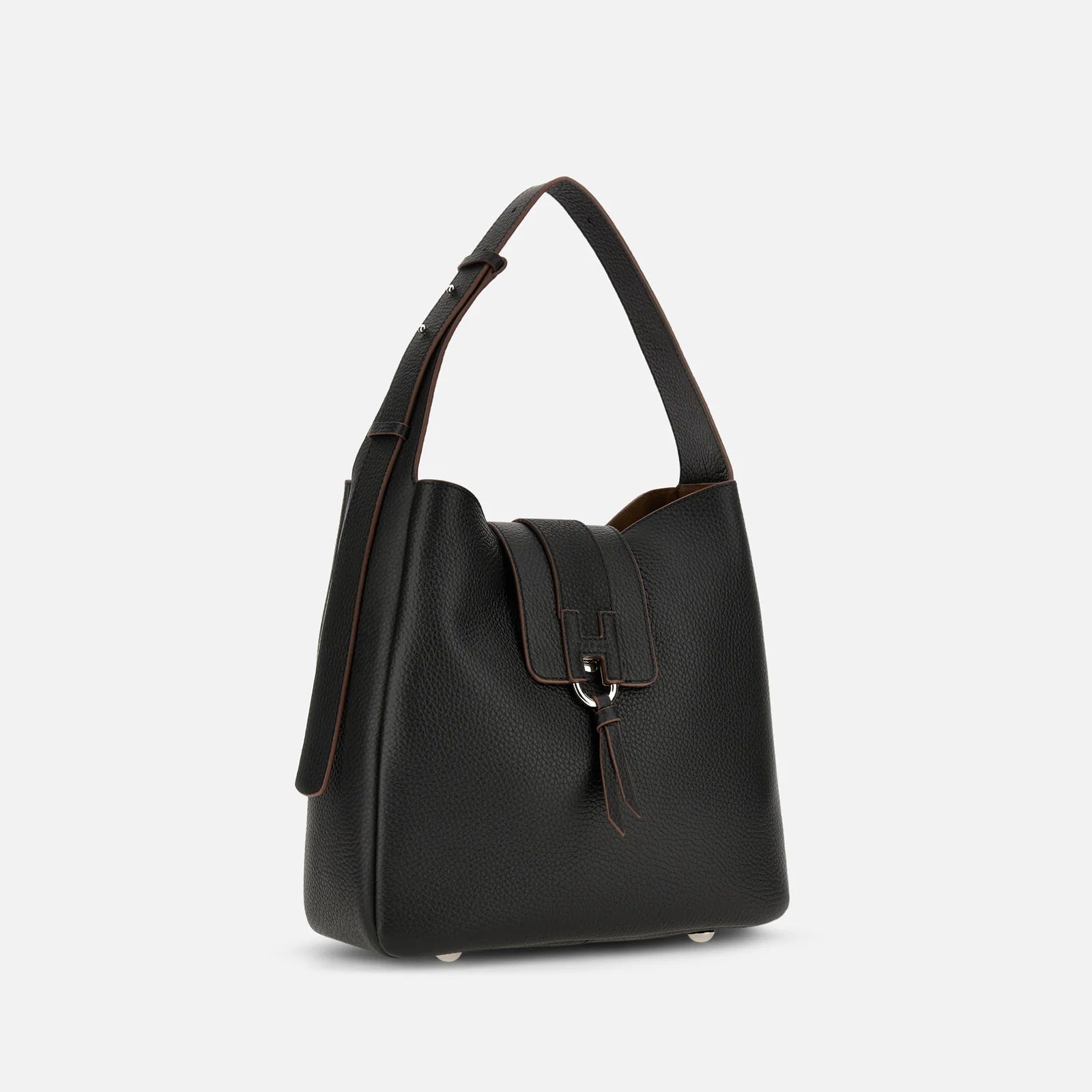 Black H01X Hobo Verticale Hobo Bag