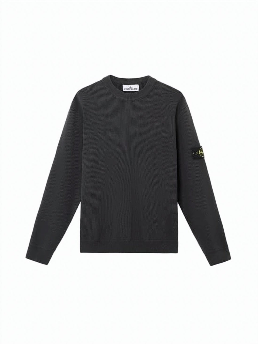 Ribbed Texture Black Sweater
