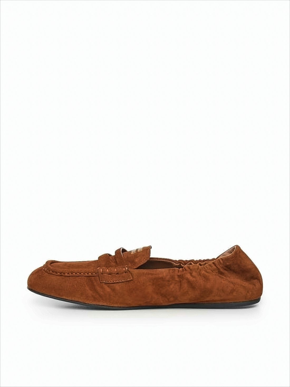 Brown Suede Lambskin Leather Loafers