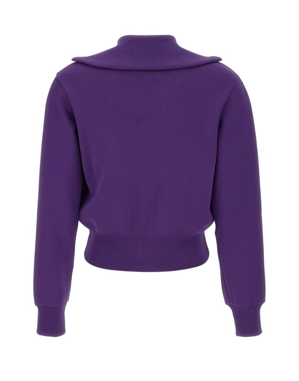 Cropped Tennis-Style Jacket With Contrasting Stripes And Logo