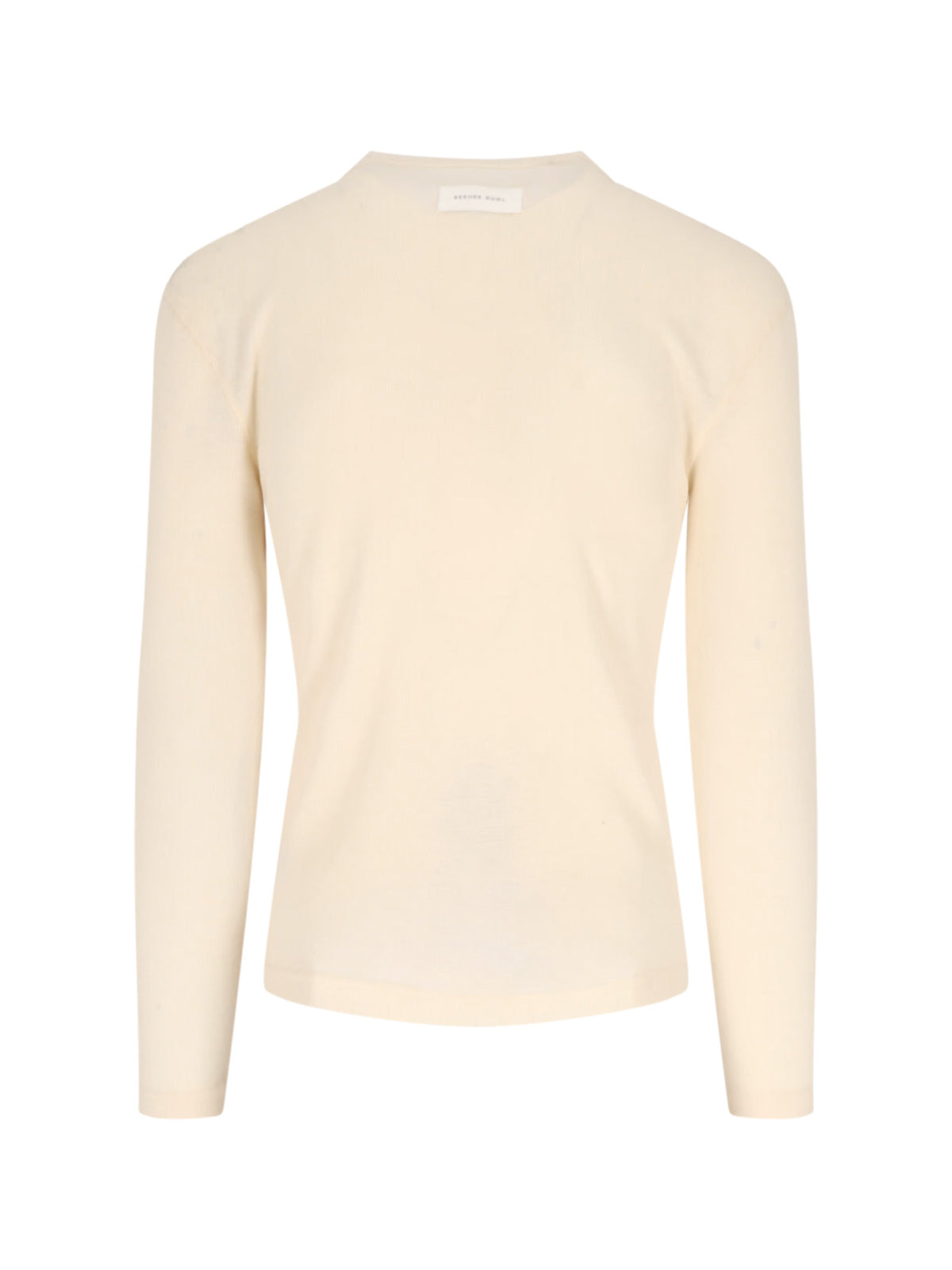 Wool Rib Sweater Cream