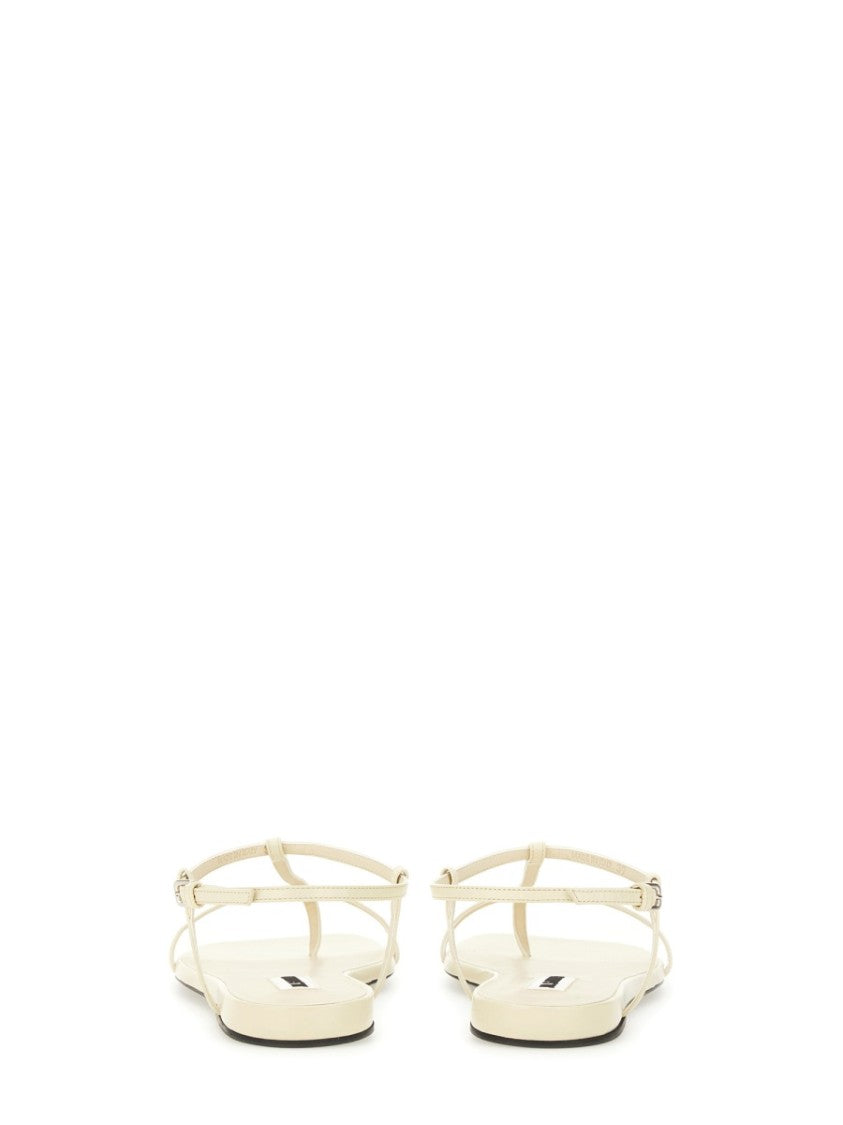 Leather Sandals With Ankle Strap