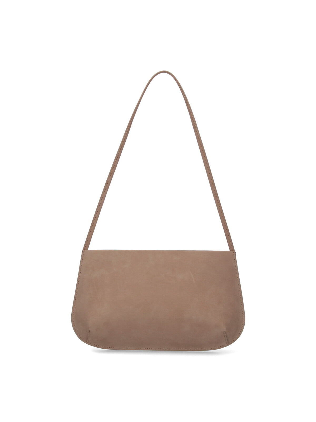 Beige Bra Suede Shoulder Bag