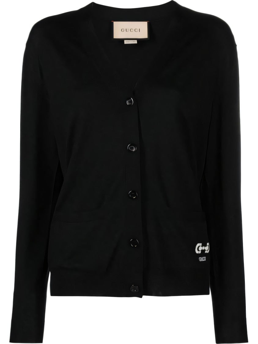 Button-Down V-Neck Cardigan