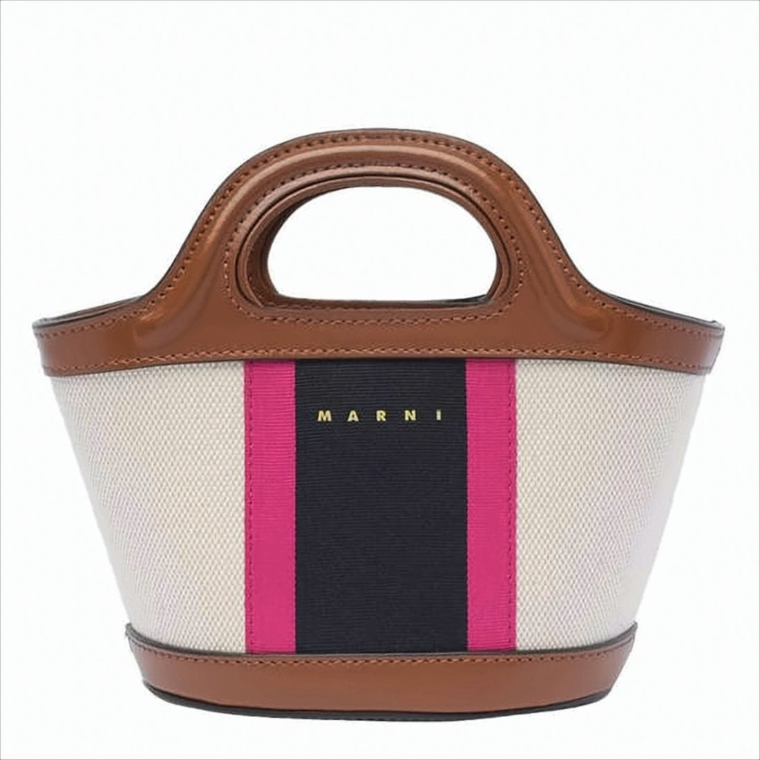 Structured Beige Canvas Tote Bag with Vibrant Accents