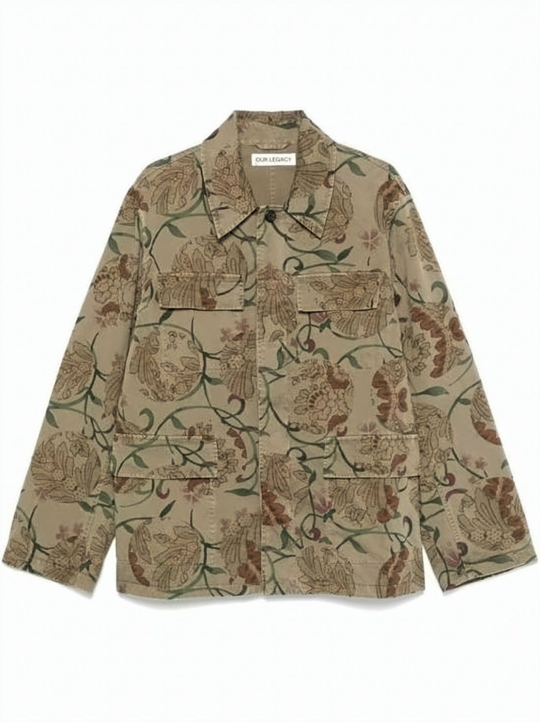 Floral Patterned Cotton Jacket